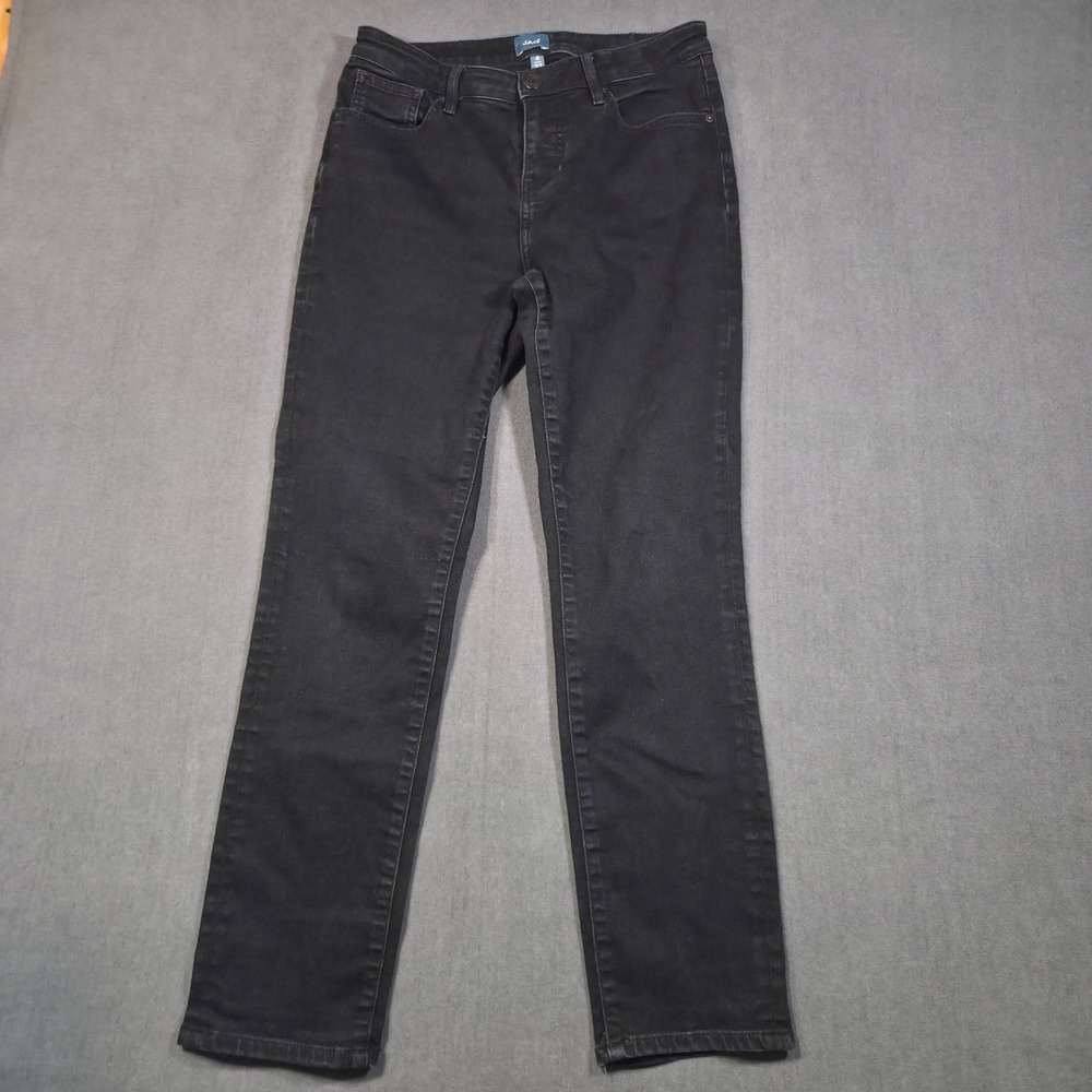 Jag Jeans Carter Girlfriend Womens 4/27 Black Stretch Denim Straight Leg Pants